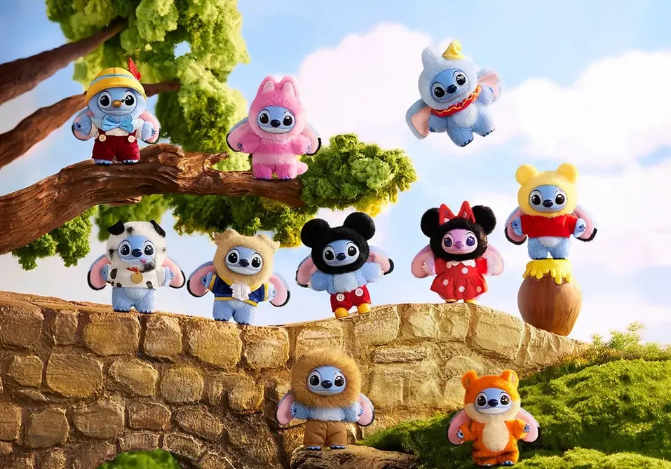 Pendentif Labubu Stitch Cheshire Cat – Adventure Series – Image 2