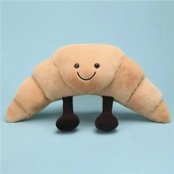 Peluche Croissant design façon Jelly, douce et kawaii, qualité premium.