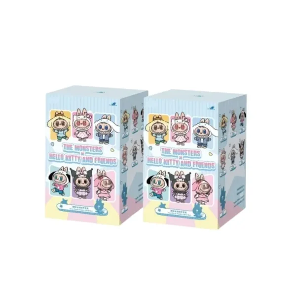 Pendentifs Labubu déguisés en Hello Kitty et amis Sanrio, blind box Pop Mart.